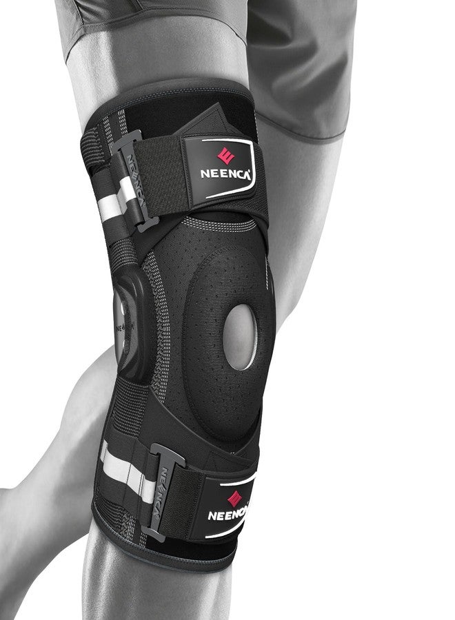 NEENCA Knee Braces for Knee Pain Relief, Compression Knee Sleeve with Patella Gel Pad & Side Stabilizers, Medical Knee Support for ACL, PCL, Arthritis, Joint Pain, Running, Workout, Wrestling Knee Pad - Image 1