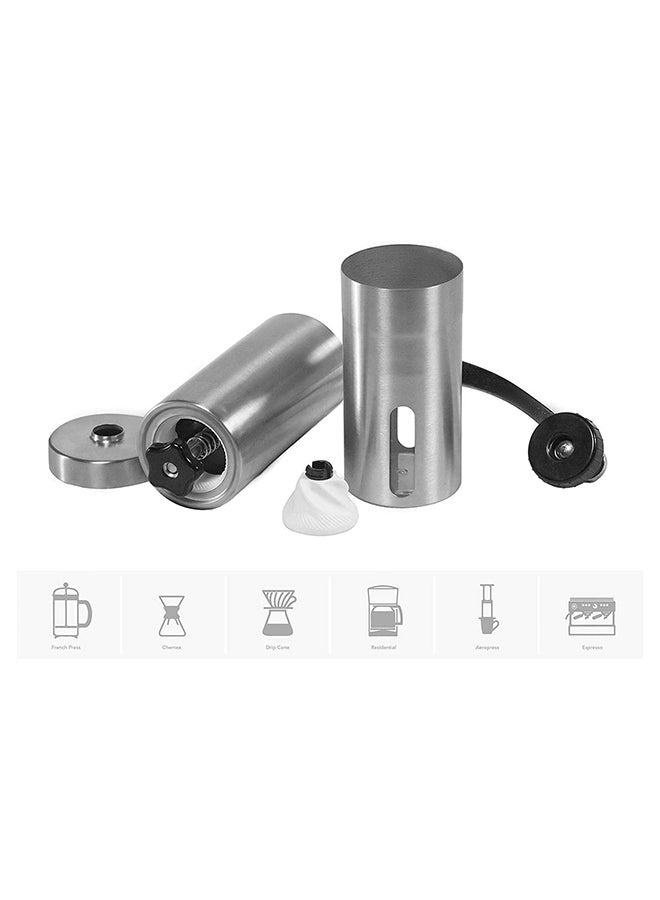 Coffee Bean Grinder Silver/Black 12.5x5x5cm  - Image 3