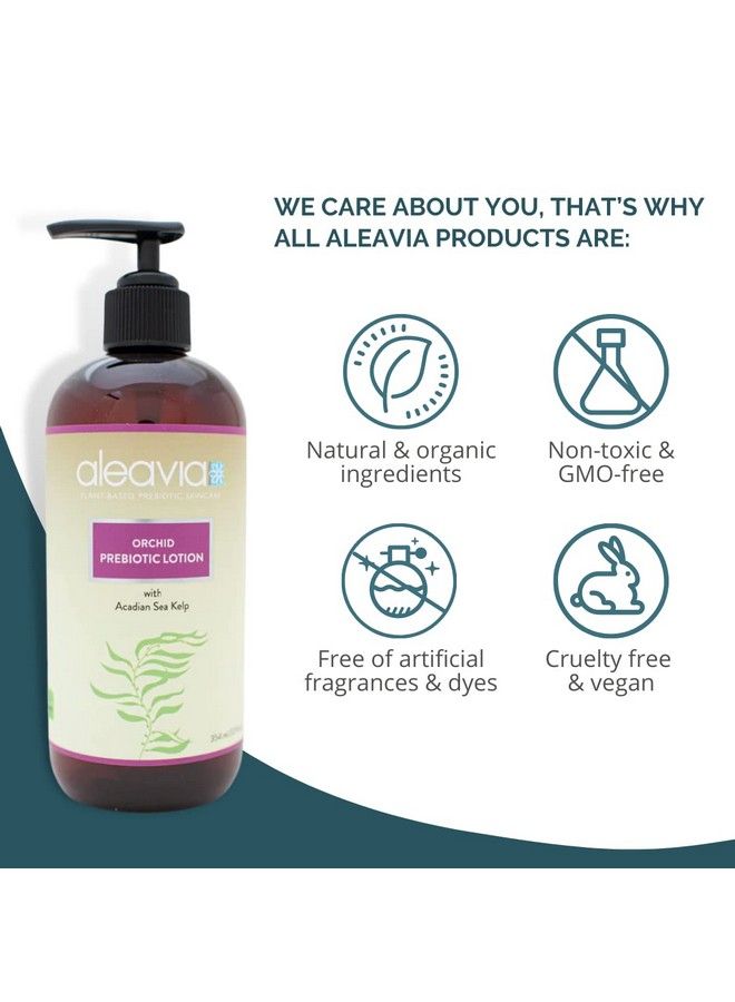 Aleavia Orchid Prebiotic Body Lotion Lightly Scented Allnatural Moisturizing Body Lotion With Organic Essential Oils For Soft Smooth Skin 12 Oz - Image 5