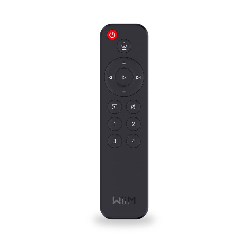 WiiM Voice Remote for WiiM Mini and Pro Audio Streamer, Push-to-Talk, 4 Music Preset Buttons - Image 1