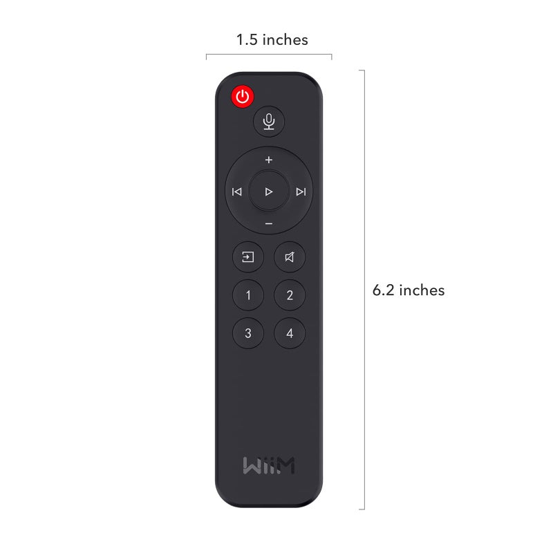 WiiM Voice Remote for WiiM Mini and Pro Audio Streamer, Push-to-Talk, 4 Music Preset Buttons - Image 2