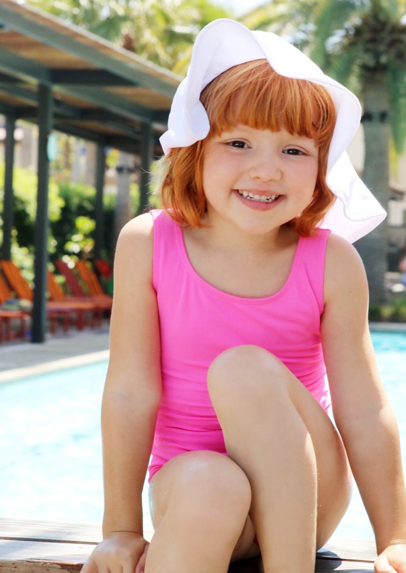 City Threads Girls One Piece Swimsuit UPF 50+ Comfortable Durable Soft Made in USA, Red, 3T - Image 4