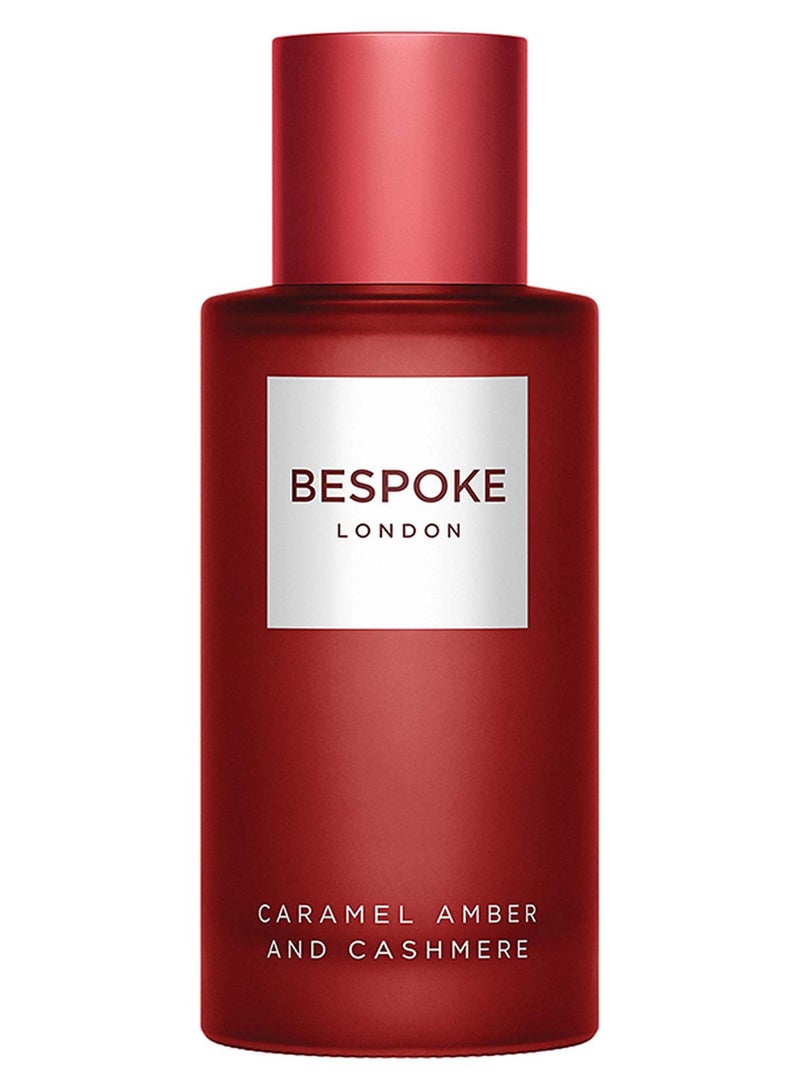 بيسبوك لندن BESPOKE London Perfume For Men Caramel Amber & Cashmere Eau De Parfum | 100ml | Warm, Luxurious & Velvety Scent | Long-Lasting, Sophisticated Men's Fragrance | Perfect for Evening Wear & Special Occasions - Image 1