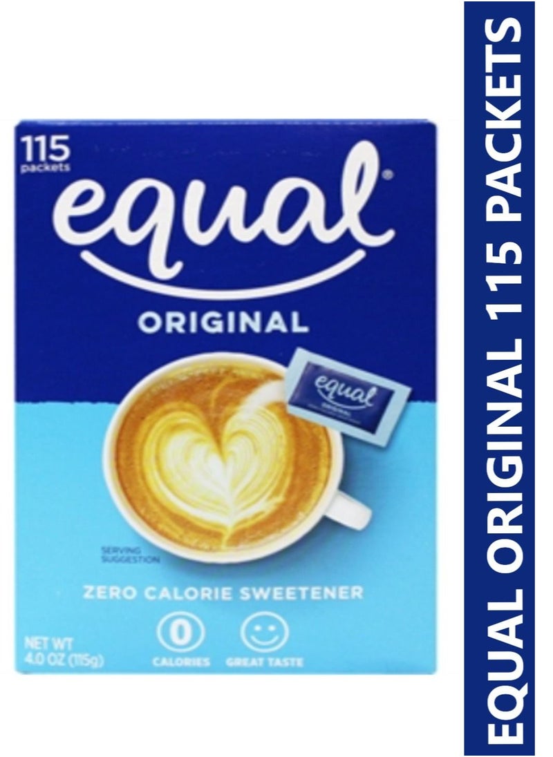 Equal - Equal Original  Zero Calories Sweetener 115 Packets - Image 1