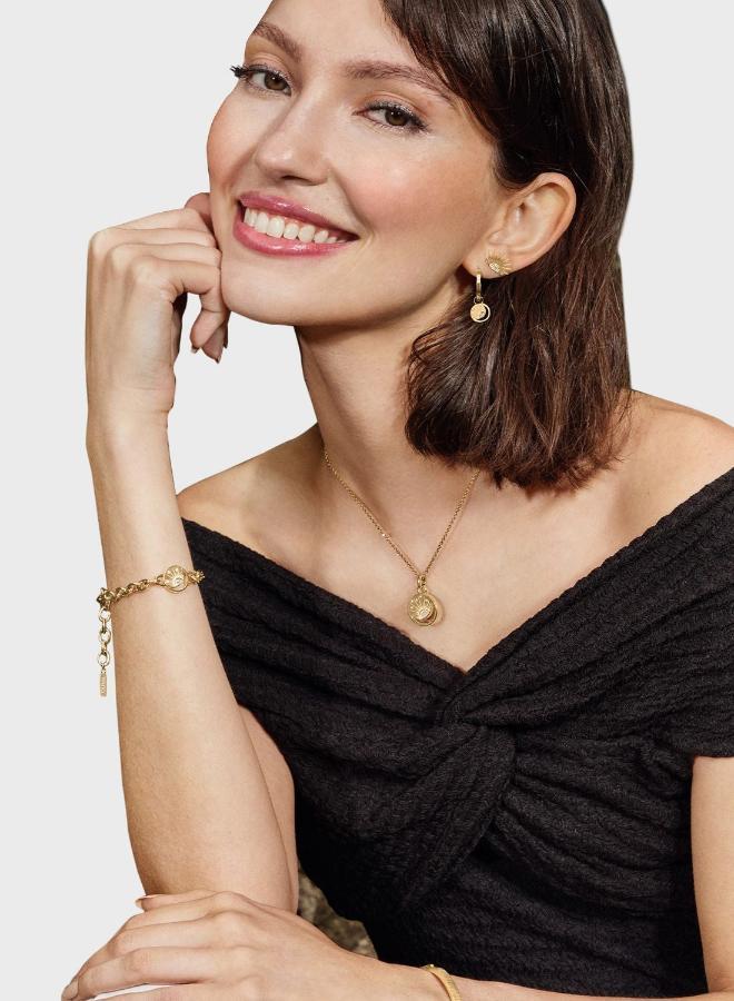 OLIVIA BURTON Celestial Sun Collection Chain Bracelet For Women In Stainless Steel With Yellow Gold Plating - 24100160 - Image 2