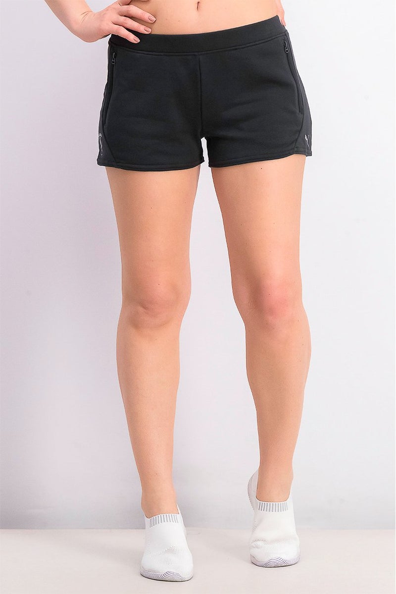 PUMA Womens Ferrari Sweat Shorts, Moonless Night and Black - Image 1