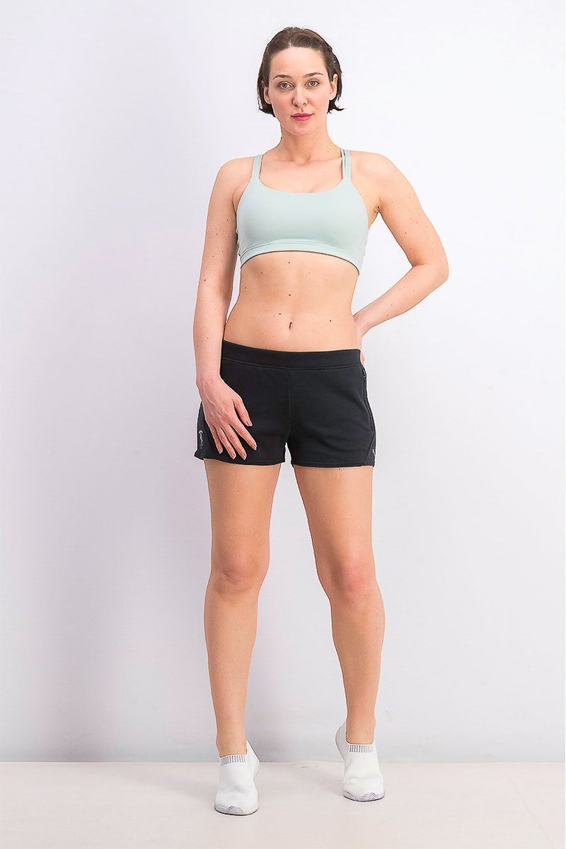 PUMA Womens Ferrari Sweat Shorts, Moonless Night and Black - Image 3