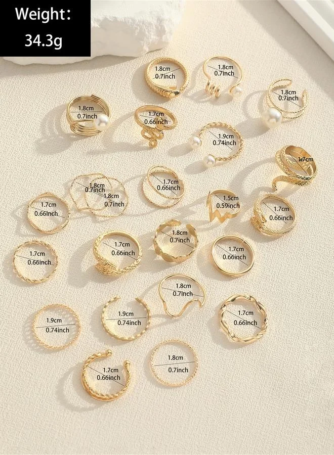 Take Two Take Two Set of 23 - Assorted Embellished Rings