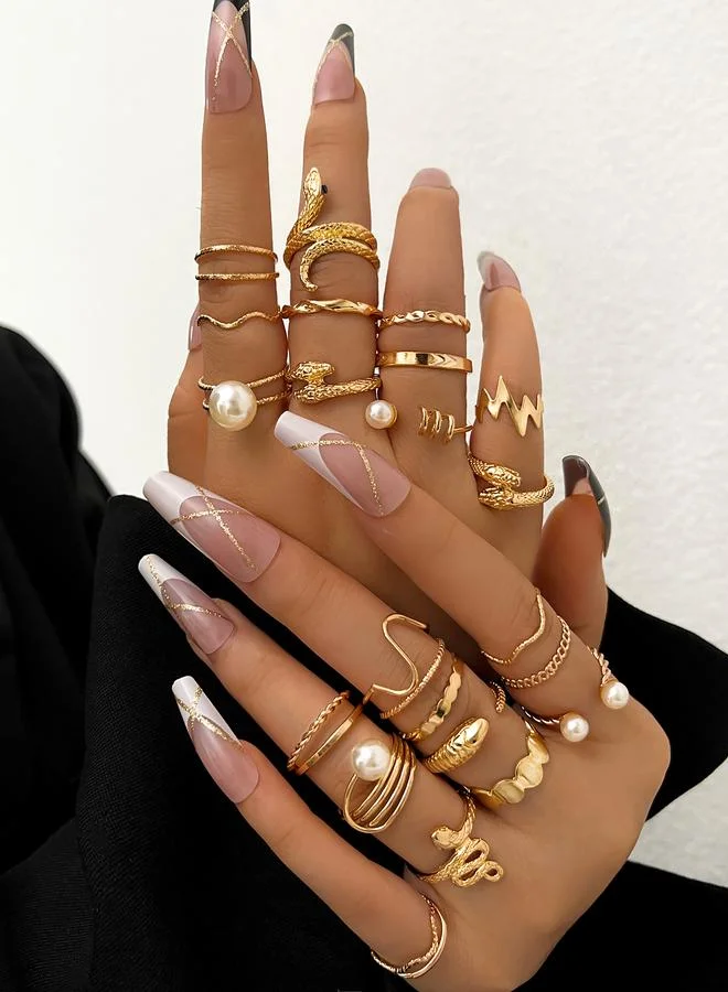 Take Two Take Two Set of 23 - Assorted Embellished Rings