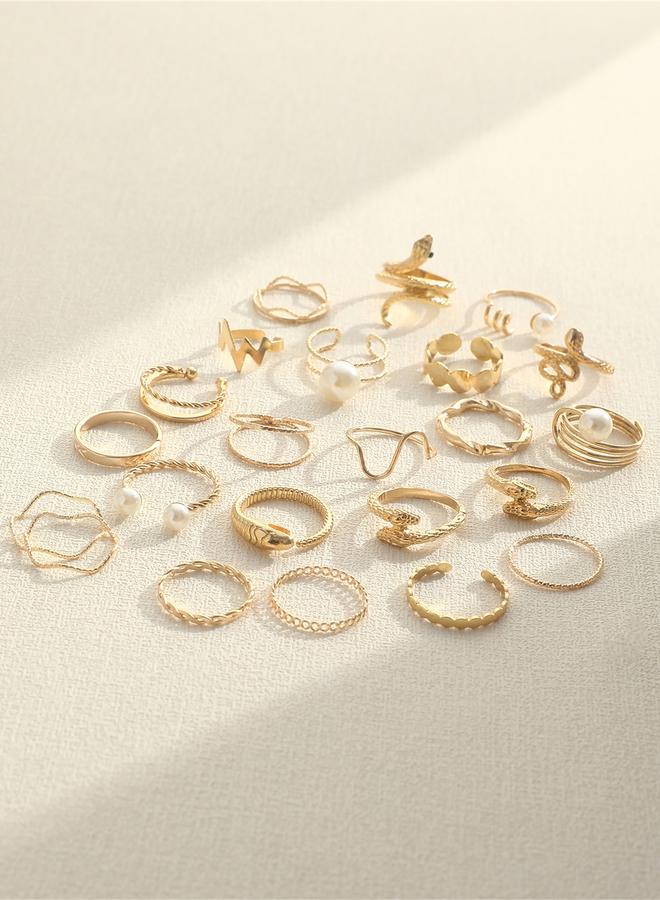 Take Two Set of 23 - Assorted Embellished Rings - Image 3