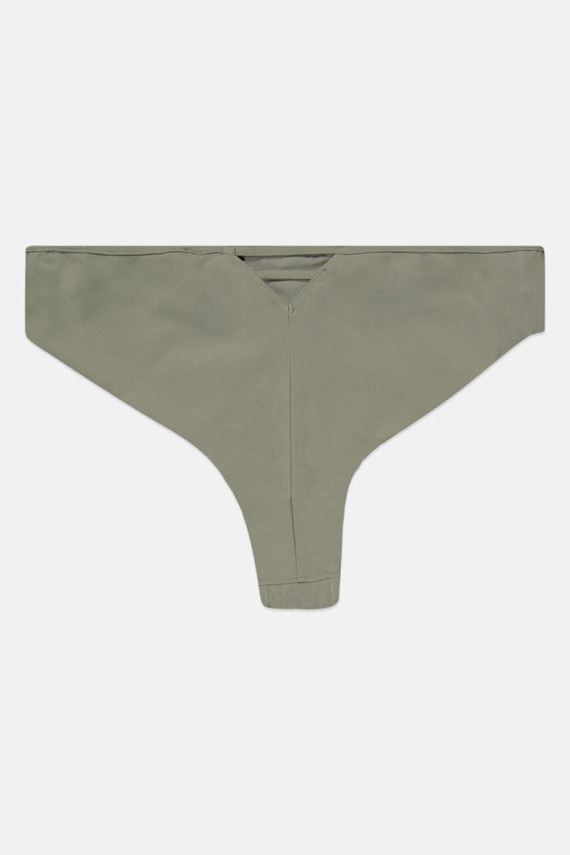 Etam Women Lace Pull On Panty, Sage Green - Image 2