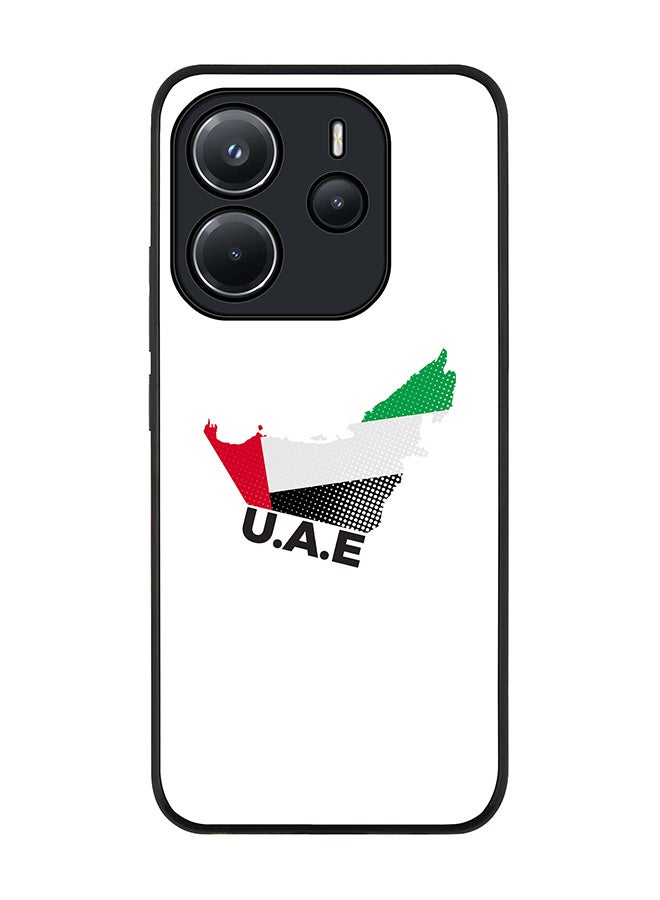 Stylizedd For Xiaomi Redmi Note 14 4G 4G Case,Slim fit Camera Protection, Shockproof Thin Phone cover  - UAE Map - Image 1