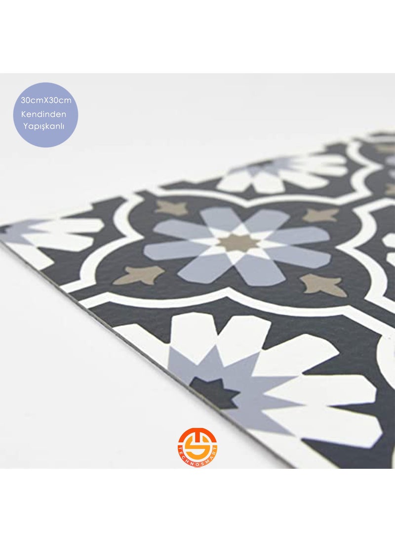 Technosmart 1Pcs 30CM×30CM Self-Adhesive Lvt Floor and Wall Covering Kitchen Bathroom Tile Sticker  - Image 4