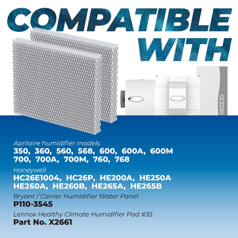 Pokin 35 Water Panel Humidifier Filter Replacement For Aprilaire 350 560 560A 568 600 600A 600M 700 700A 700M 760 760A Model 35 02 Replacement Filter For Aprilaire 600 Series Whole-Home Humidifier Filter - Image 3
