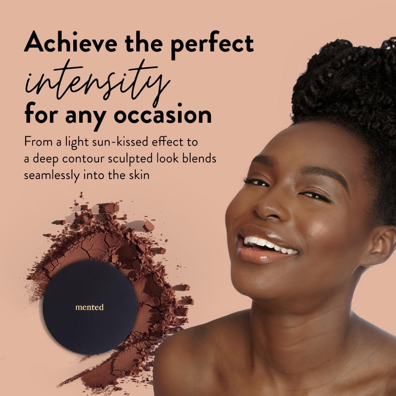 Mented Cosmetics Made in Italy, Cruelty Free Makeup, Vegan, Paraben Free, Shimmer Bronzer, Highlighter Bronzing Powder Palette for Face with Vitamin E + A, 0.35oz/10g, Out of the Office - Image 5