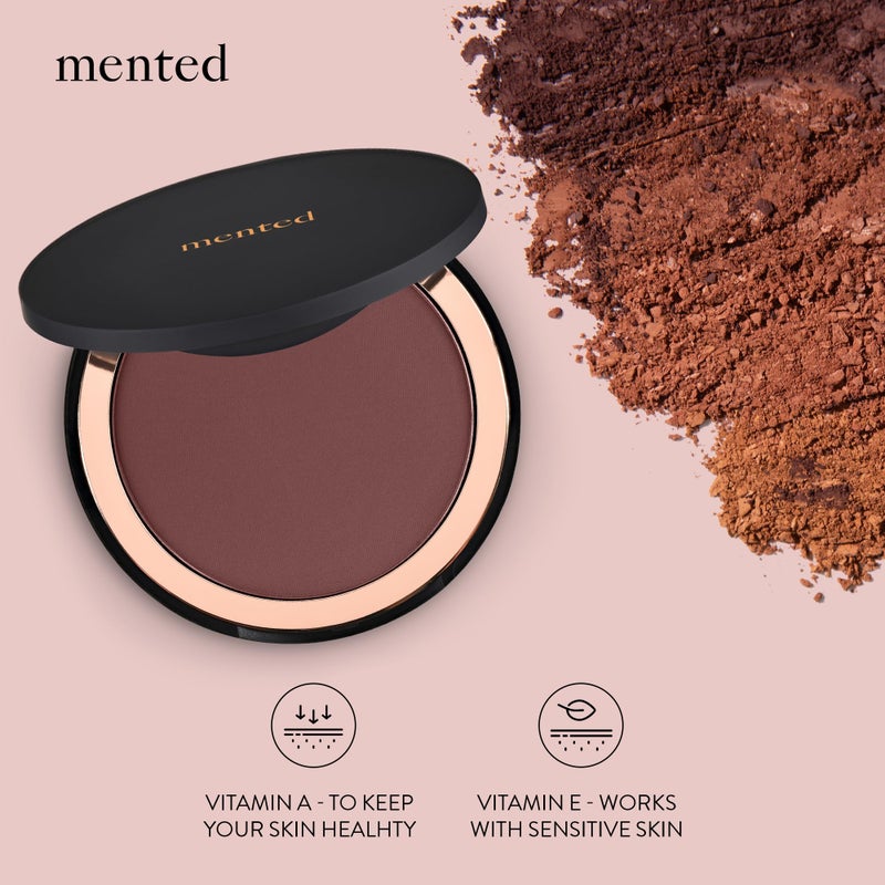 Mented Cosmetics Made in Italy, Cruelty Free Makeup, Vegan, Paraben Free, Shimmer Bronzer, Highlighter Bronzing Powder Palette for Face with Vitamin E + A, 0.35oz/10g, Out of the Office - Image 4