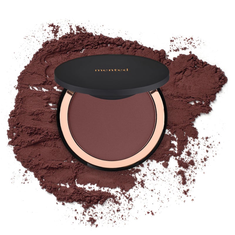 Mented Cosmetics Made in Italy, Cruelty Free Makeup, Vegan, Paraben Free, Shimmer Bronzer, Highlighter Bronzing Powder Palette for Face with Vitamin E + A, 0.35oz/10g, Out of the Office - Image 1