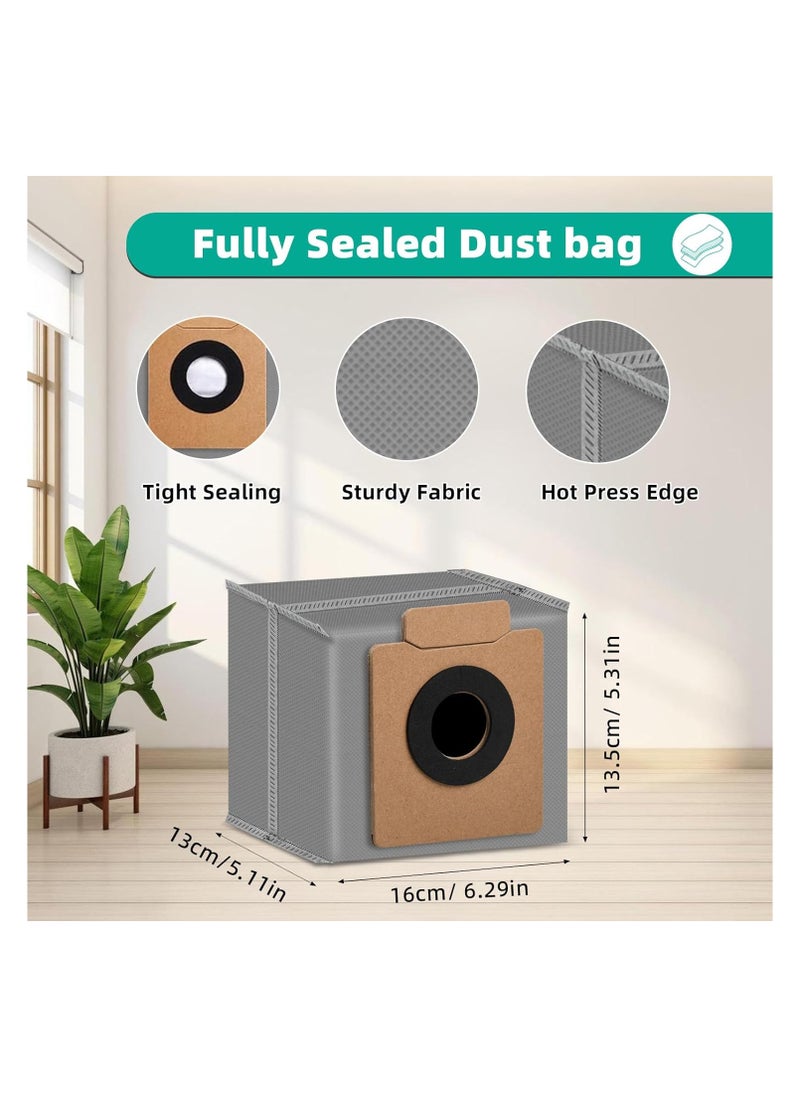 ماركة غير محددة - 5 قطع من أكياس الغبار البديلة متوافقة مع مكنسة روبوت Eufy Clean X8 Pro X10 Pro Omni Robot Vacuum، قطعة ملحقات أكياس الغبار البديلة ذات السعة الكبيرة التي يمكن التخلص منها - Image 1