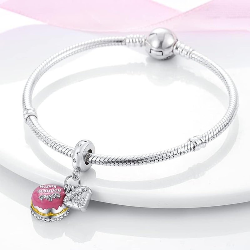 NARMO Charms fr Pandora Armbnder 925 Sterling Silber Herz Charms fr Armbnder Schmetterling Charms Original Charm fr Frauen Silber Armband Charms - Image 3