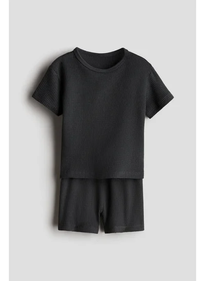 H&M 2-piece waffled cotton set