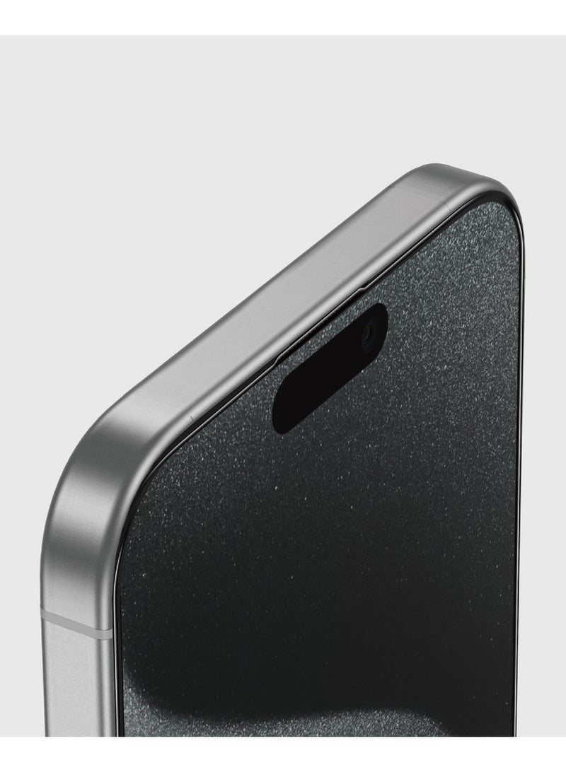 GREEN LION iPhone 16 Pro Screen Protector / Picasso 3D Glass with Alignment Tray / 9H Hardness / Anti Fingerprint / Anti-Scratch / Crystal Clear / Bubble Free - Black Edge/Clear - Image 2