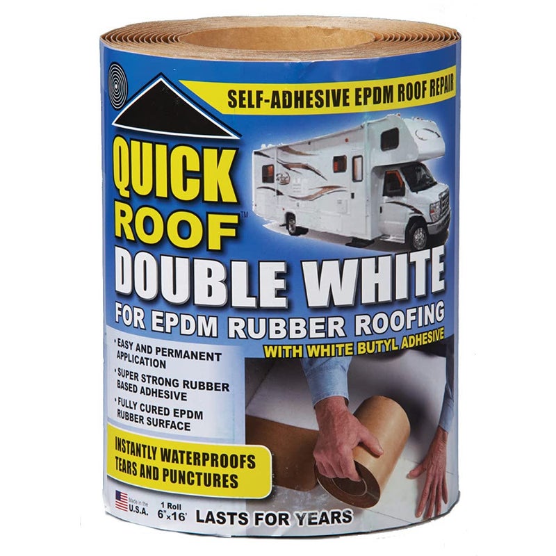 Cofair WRQR625 Quick Roof Double White for EPDM Rubber Roofing - 6" x 25' - Image 4
