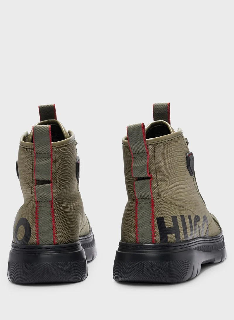HUGO Logo High Top Sneakers