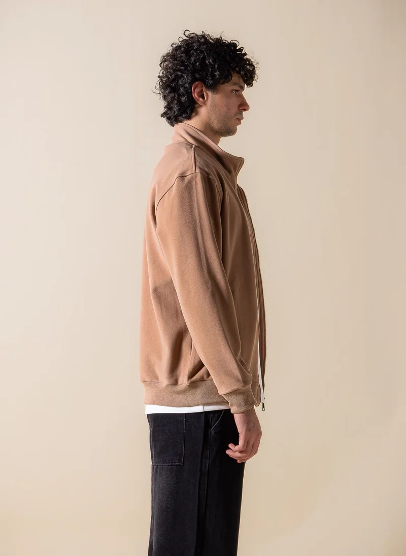 Shapes Brown SOFT ZIP-UP JACKET for Men | Best Price UAE