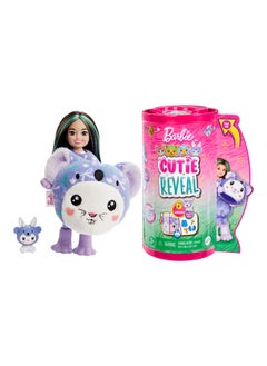 Barbie Cutie Reveal Chelsea Doll & Accessories, Animal Plush Costume & 6 Surprises Including Color Change, Bunny As Koala  - Image 1
