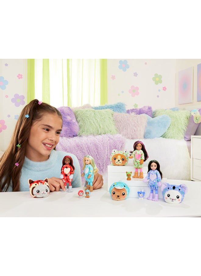 Barbie - Cutie Reveal Chelsea Doll & Accessories, Animal Plush Costume & 6 Surprises Including Color Change, Bunny As Koala - Image 1