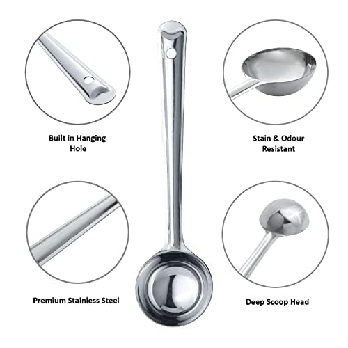 Starlinks Ladles for Cooking Stainless Steel Serving Spoon Cookware Sets Kitchen Utensils Set of 3 - Image 4