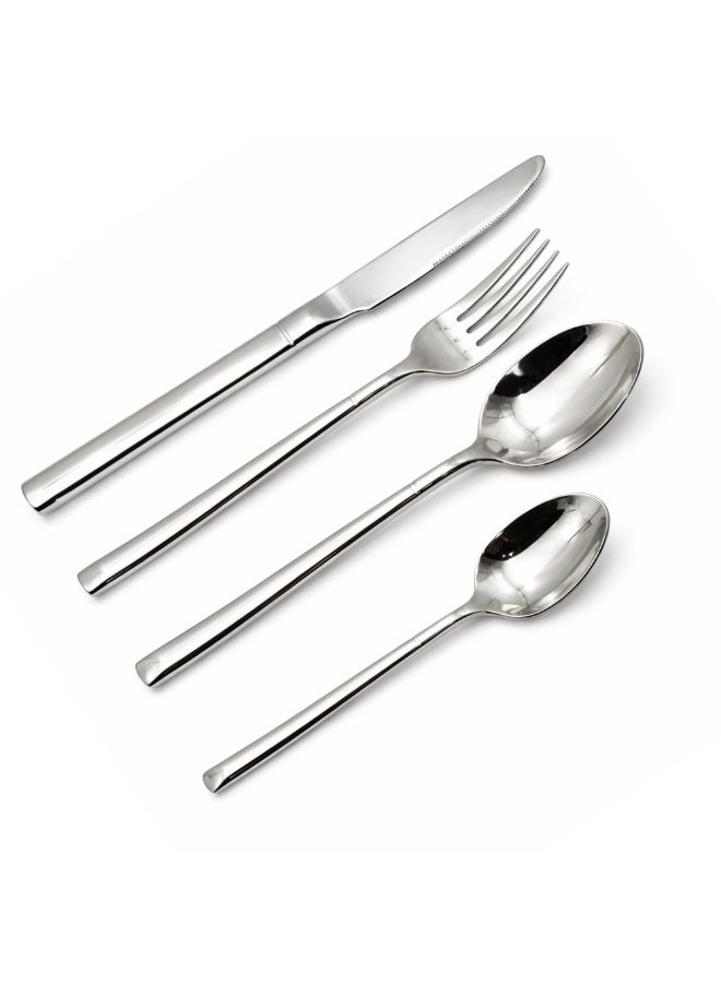 Beram Stainless Gleam Cutlery Set, 304 Stainless Steel Flatware Set, 18/10 Grade, Kitchen Utensils Set, Tableware Set For Home, Restaurants, Hotels and More - Image 1