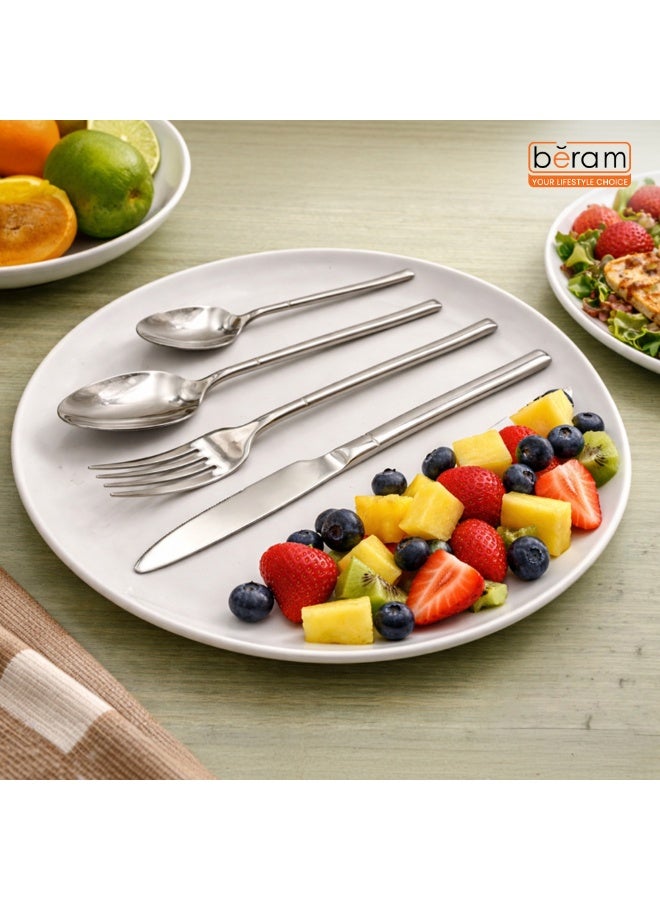 Beram Stainless Gleam Cutlery Set, 304 Stainless Steel Flatware Set, 18/10 Grade, Kitchen Utensils Set, Tableware Set For Home, Restaurants, Hotels and More - Image 4