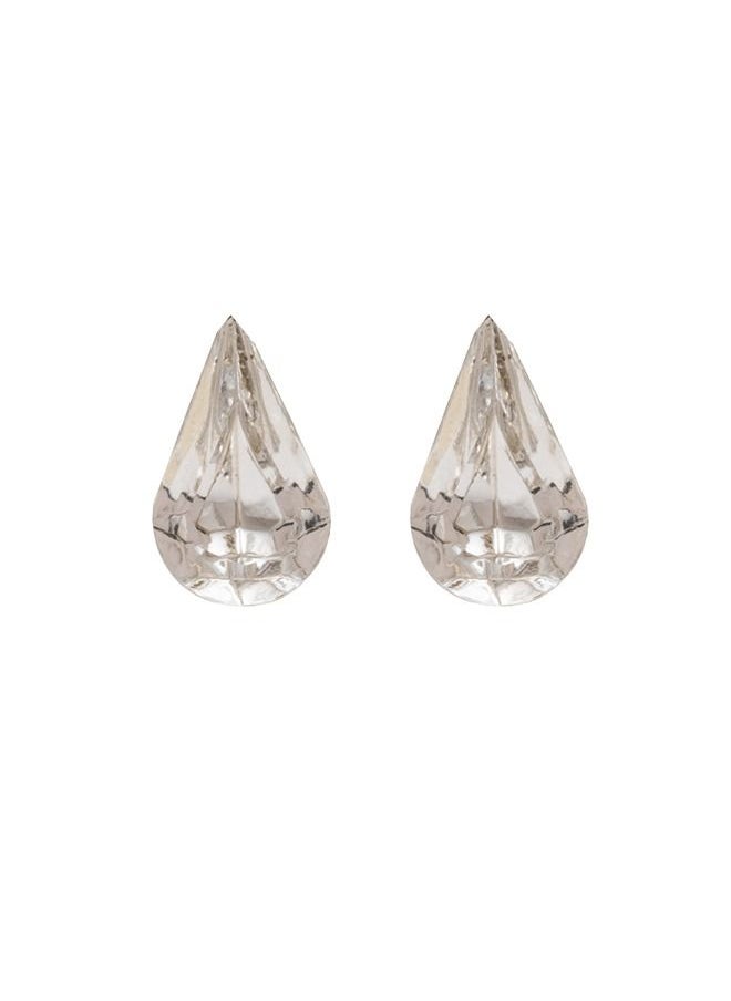Studex - 10*6MM Crystal Allergy-Free Stainless Steel Ear Studs - Image 1