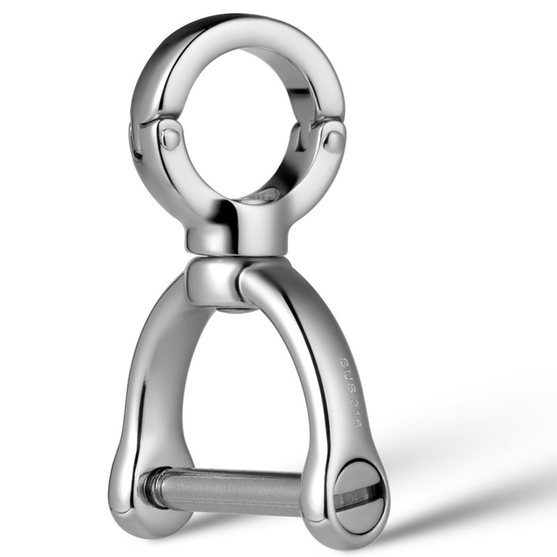 TISUR TISUR Stainless Steels Key Ring for CarD Ring Keychain with Screw ShackleHeavy Duty Key Chain Fob Rings DIY Purse Accessories 