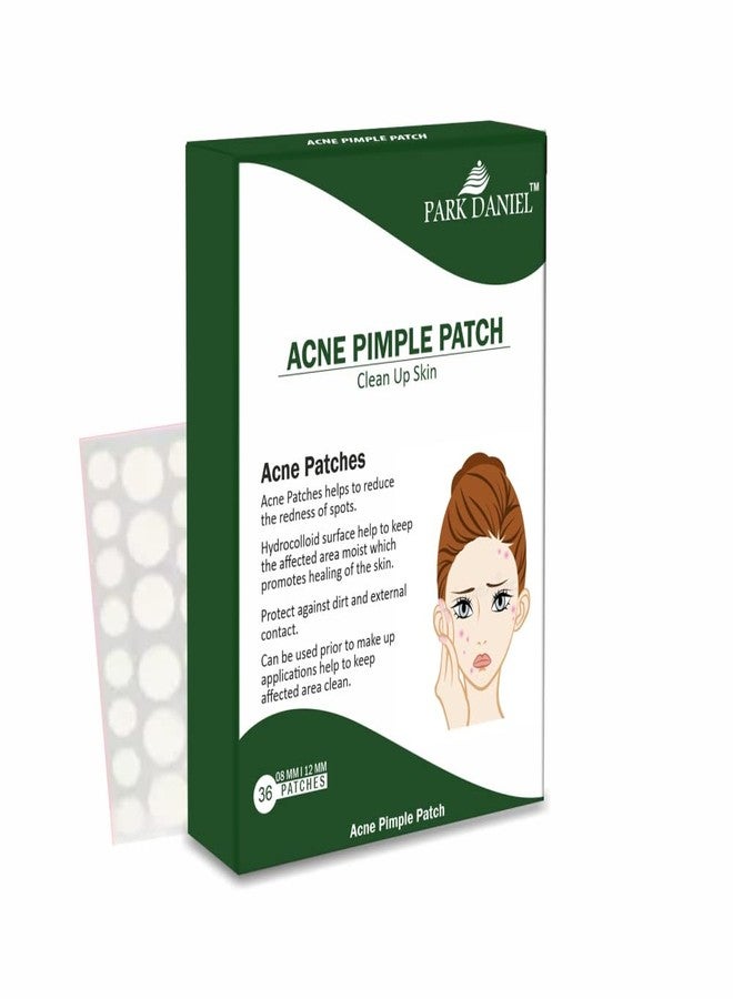 Park Daniel Pimple Patch Invisible Hydrocolloid Waterproof Patches for Face Zit Patch Acne Dots Pimple Overnight For All Skin Types 36 Invisible Facial Stickers Pack of 1 - Image 1