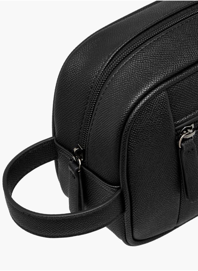 LBL by Shoexpress - Men Textured Pouch with Handle and Zip Closure - Image 1