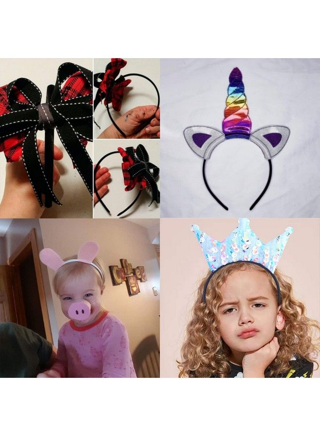 Headbands For Girlsdiy Satin Covered Girls Headbands1Cm Width Craft Headbands For Daily And Party(26Pcs Per Pack Each Color 1Pcs)