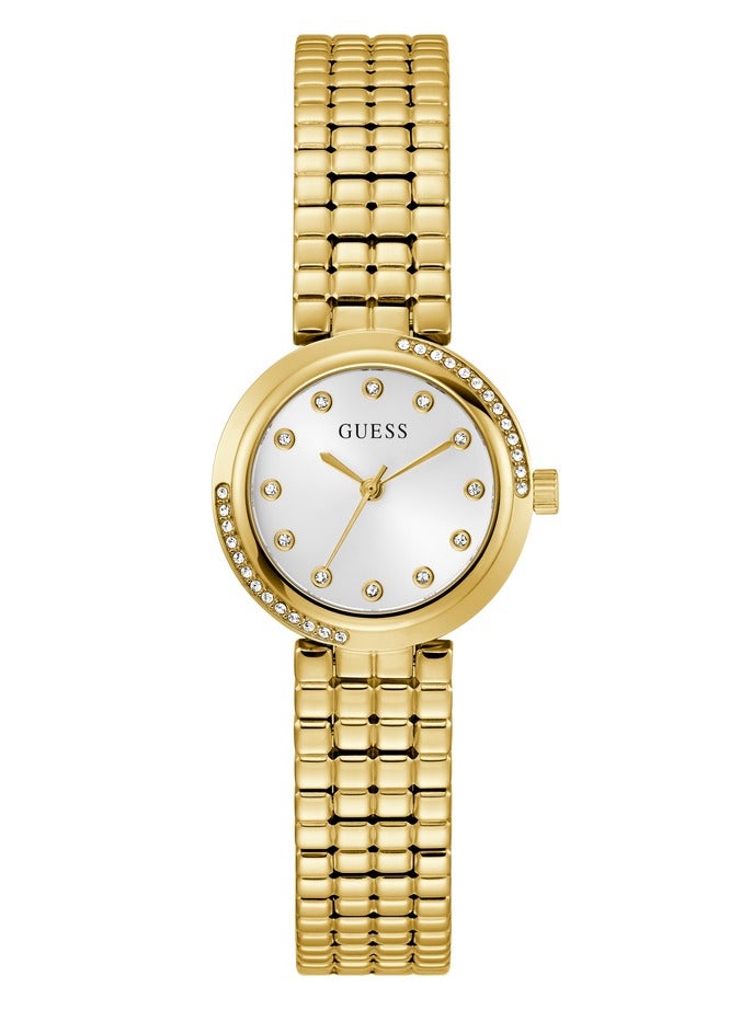 GUESS Ladies Gold Tone Analog Watch - Image 1