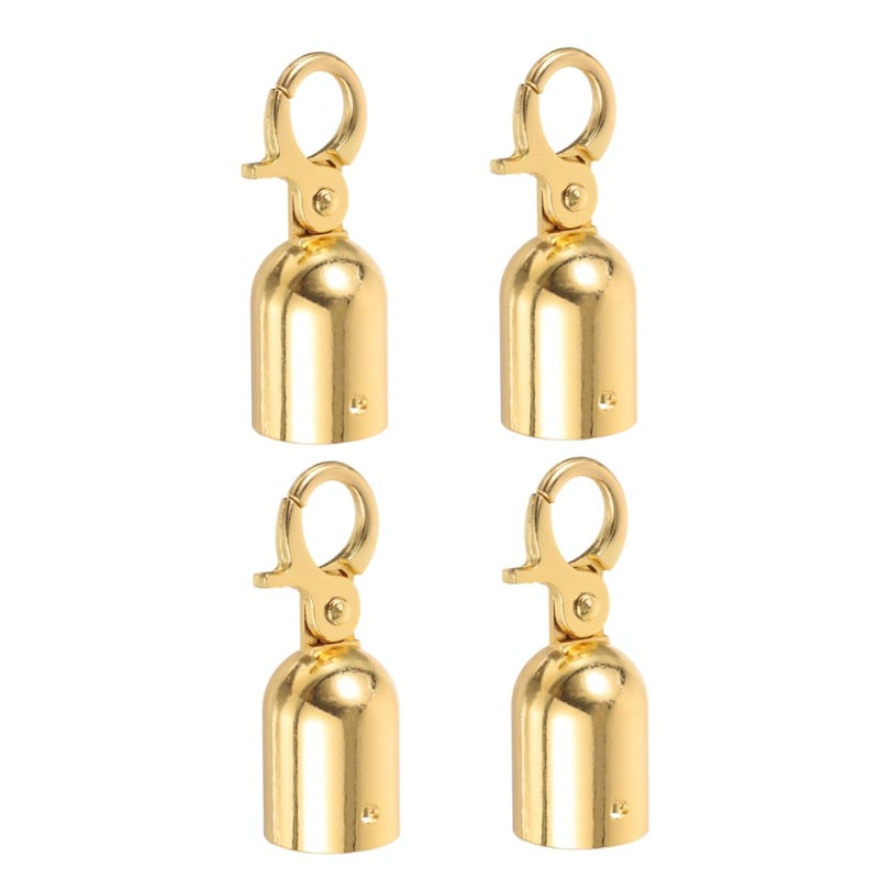 Golden Cord End Caps With Hooks For Banister Rail And Welcome Ropes Easy Install Event Decoration - Image 2
