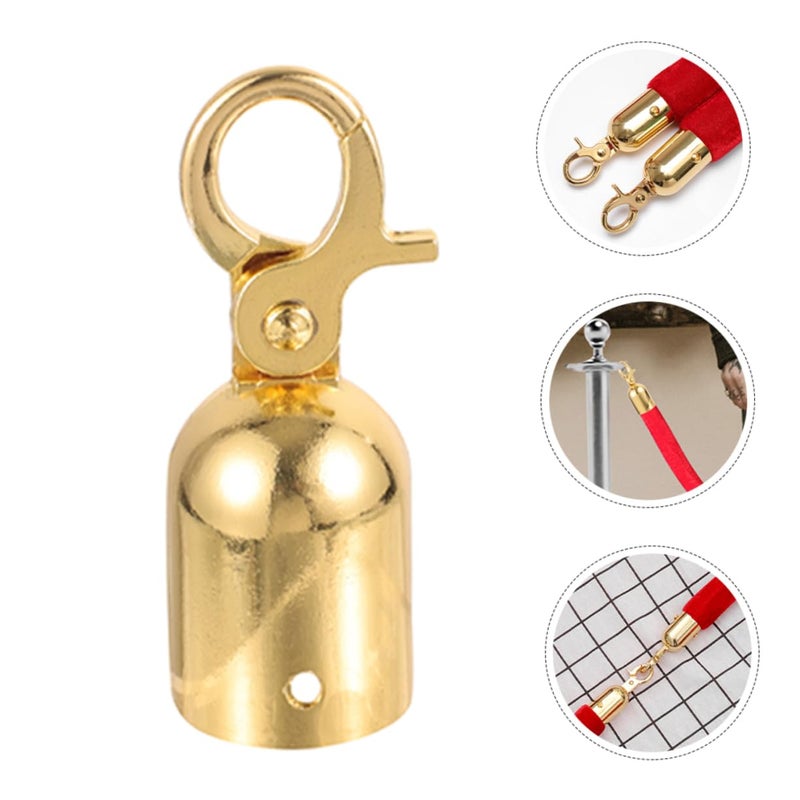 Golden Cord End Caps With Hooks For Banister Rail And Welcome Ropes Easy Install Event Decoration - Image 4