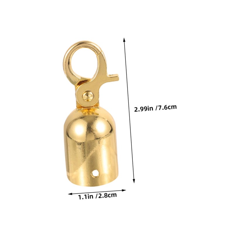 Golden Cord End Caps With Hooks For Banister Rail And Welcome Ropes Easy Install Event Decoration - Image 3