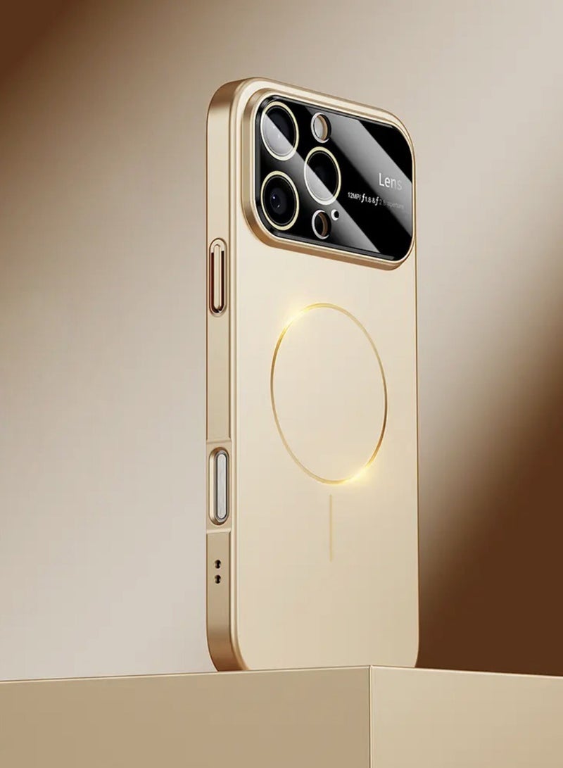 Magnetic Case for iPhone 16 Pro Max Full Camera Protection Compatible with Magsafe Ultra-Thin Bare Metal Smooth Hand Feel Anti Fringerprint Anti-Scratch Shockproof Case - Image 1