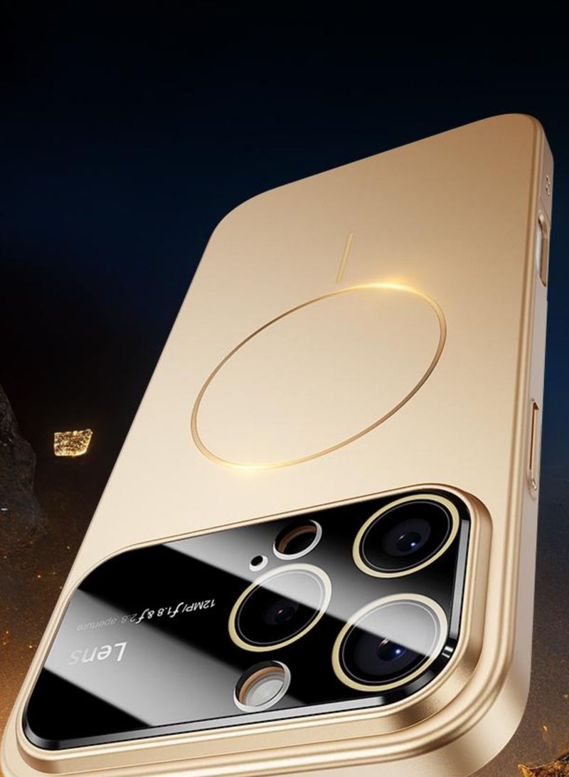 Magnetic Case for iPhone 16 Pro Max Full Camera Protection Compatible with Magsafe Ultra-Thin Bare Metal Smooth Hand Feel Anti Fringerprint Anti-Scratch Shockproof Case - Image 2