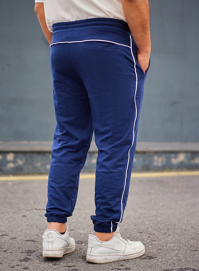 trendyol Navy Blue Regular Cut Sweatpants TMNAW25EA00025  - Image 4