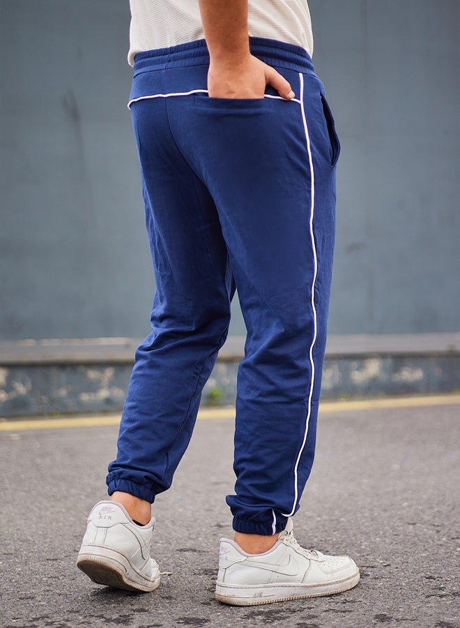 trendyol Navy Blue Regular Cut Sweatpants TMNAW25EA00025  - Image 5