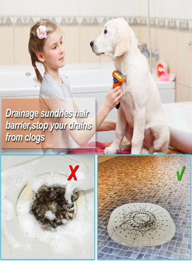 Bovinde Hair Drain Catcher,Square Drain Cover for Shower Strong Adhesion Silicone Hair Stopper with Suction Cup,Easy to Install Suit for Bathroom,Bathtub,Kitchen 2 Pack (White Black Upgrade Suctions) - Image 2