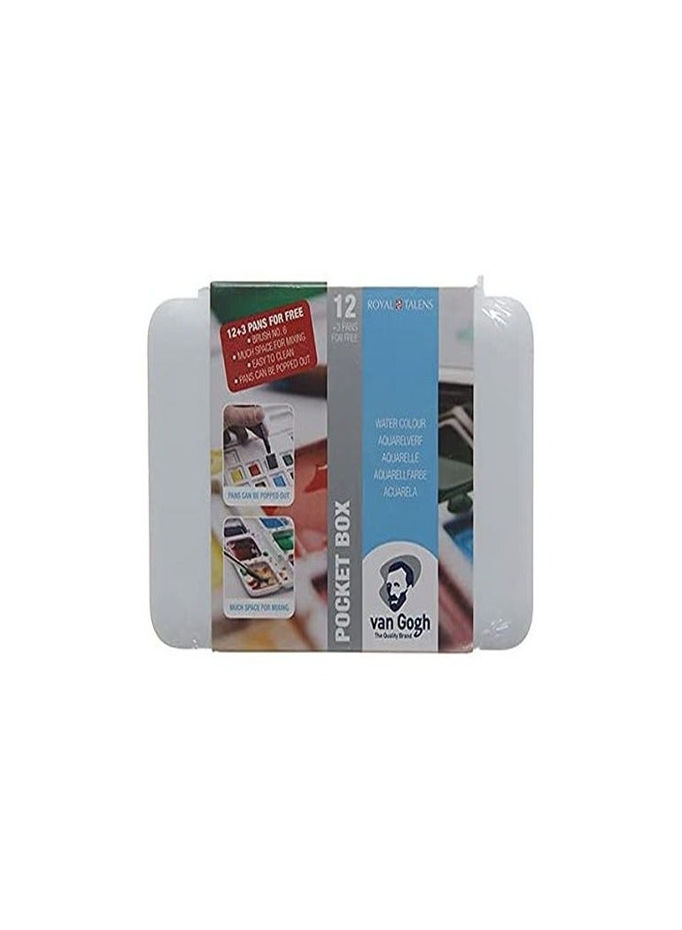 Van Gogh Water Colour 15 Color, Multicolor