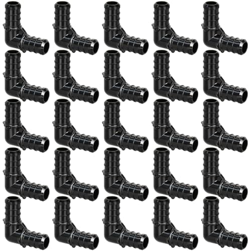PXZBLG 1/2" Poly PPSU Barb Crimp PEX Fitting, 25pcs PEX Fittings, PEX Elbows, No Lead - Image 1