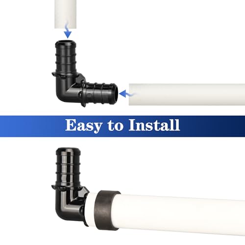 PXZBLG 1/2" Poly PPSU Barb Crimp PEX Fitting, 25pcs PEX Fittings, PEX Elbows, No Lead - Image 4